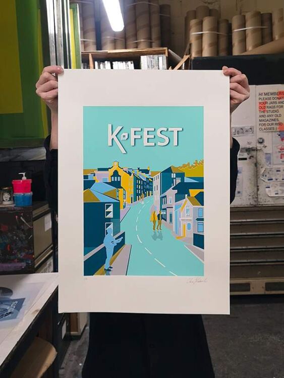 Size of the Limited edition K FEST 2023 poster signed by the Artist
